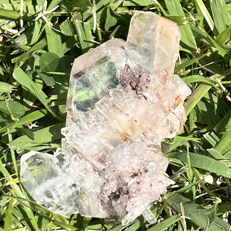 ピンクファーデンクォーツクリスタル（超レア）5（レインボウ）