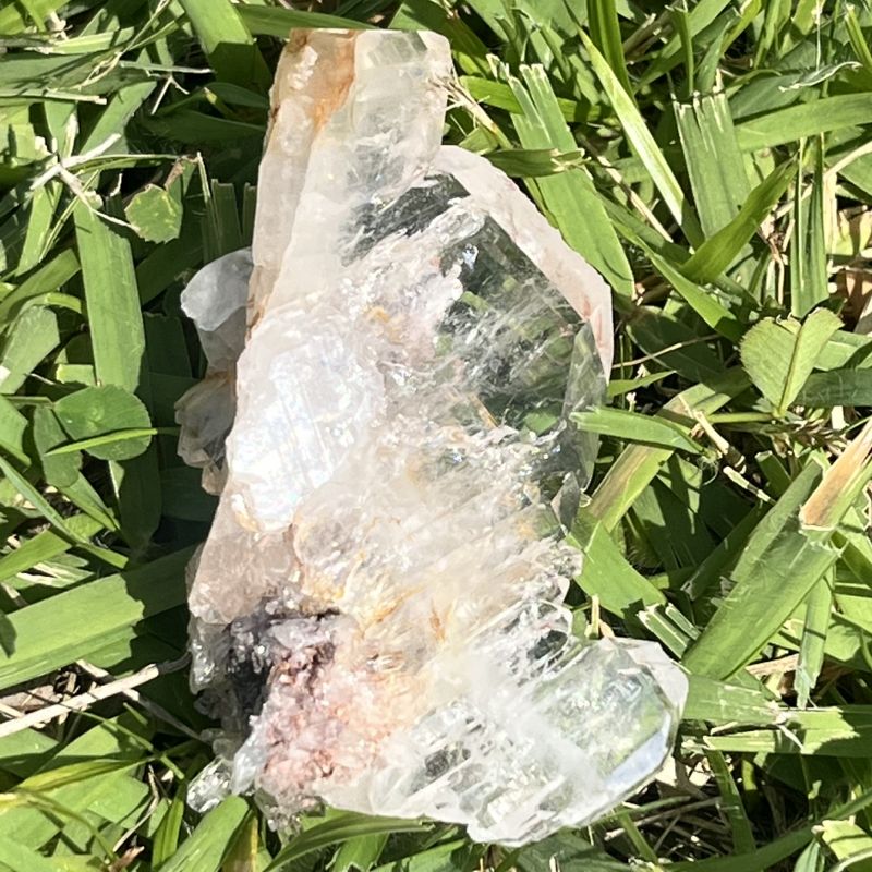 ピンクファーデンクォーツクリスタル（超レア）5（レインボウ）