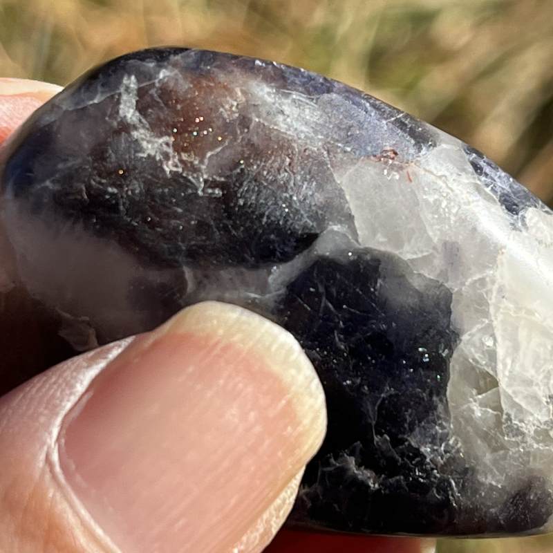 アイオライト・サンストーン・大きめタンブル2