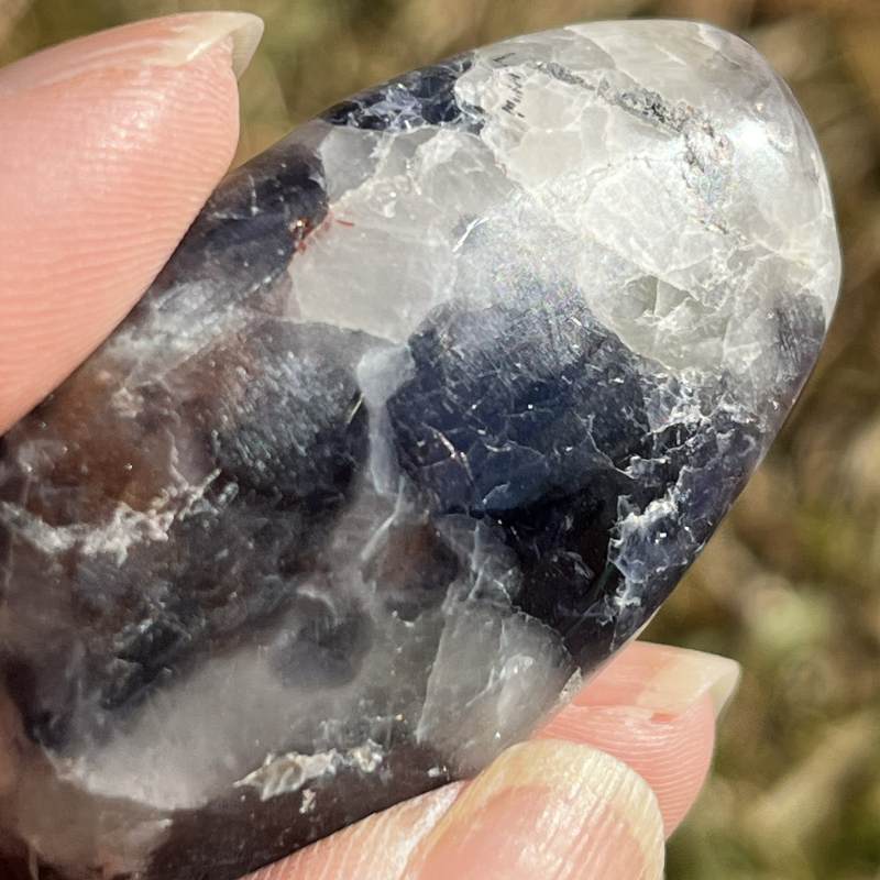 アイオライト・サンストーン・大きめタンブル2