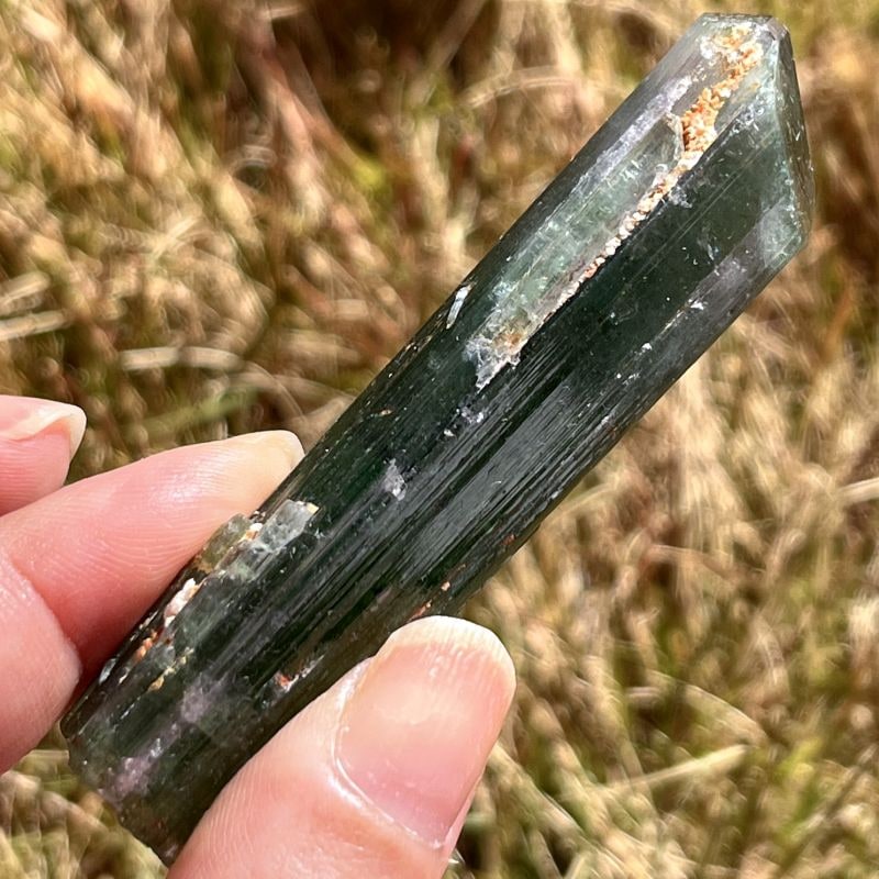 グリーントルマリン大きめ原石（メロディ・ガレージセール）(超レア）