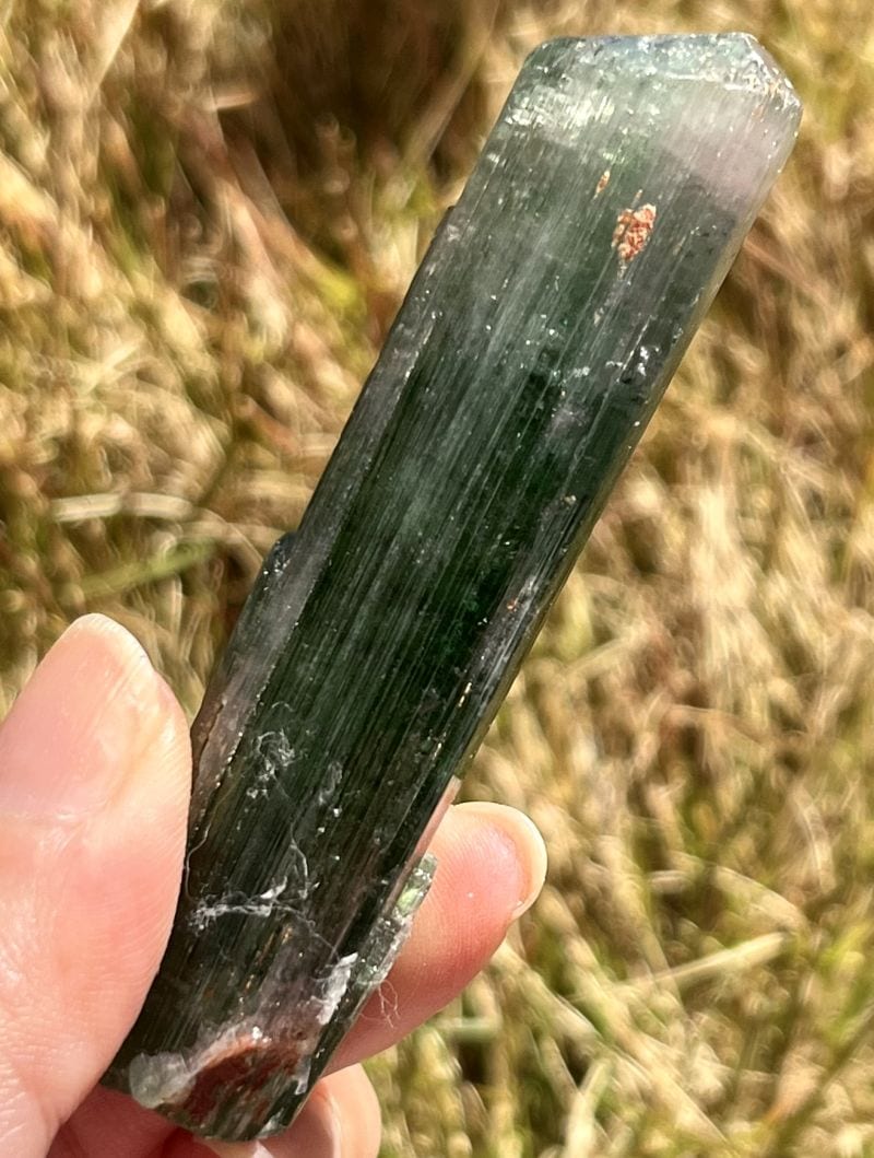 グリーントルマリン大きめ原石（メロディ・ガレージセール）(超レア）