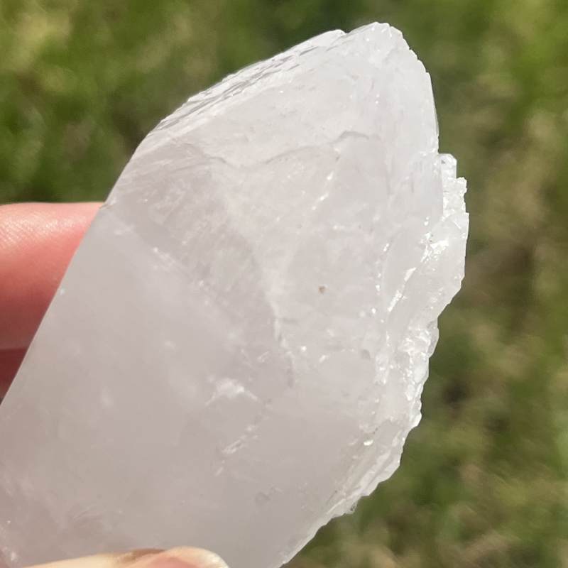 MGM　メロディグリーンマインクオーツ大（原石ポイント）（メロディコレクション/Mined by Melody）