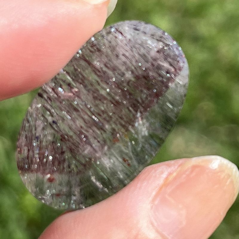 高級】フラワー パープルルチル スーパーセブン ペンダントトップ 11.4mm