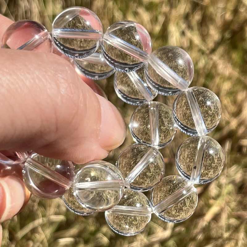 モンド・クォーツ・クリスタル・ブレスレット10mm（トップクオリティ）