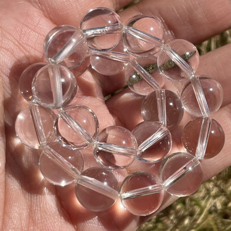 モンド・クォーツ・クリスタル・ブレスレット10mm（トップクオリティ）