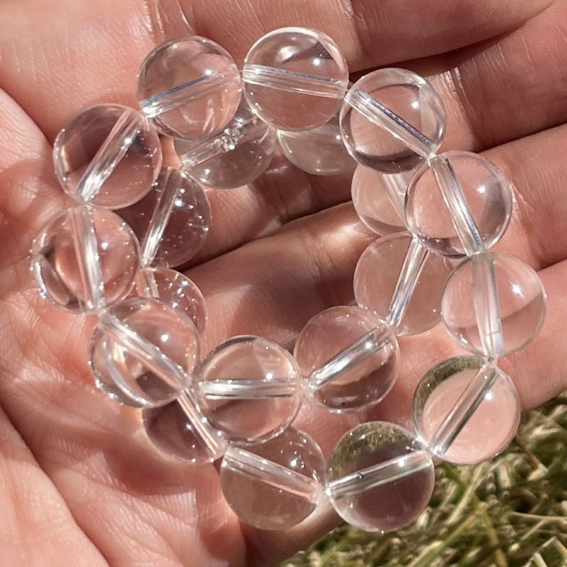 モンド・クォーツ・クリスタル・ブレスレット10mm（トップクオリティ）