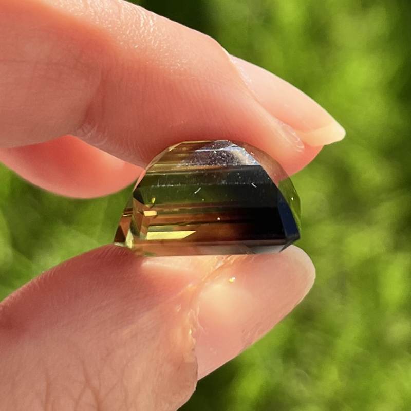 オウロベルデ　メロディ◾️カット ルース ポリッシュ オウロベルデクオーツ・ルース（メロディ・ガレージセール）