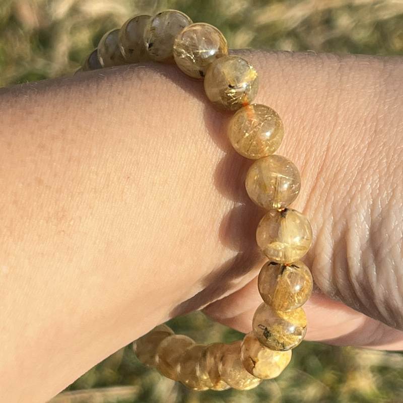 ルチル・イン・クォーツ（ルチルクオーツ）・ブレスレット(AA)8mm2