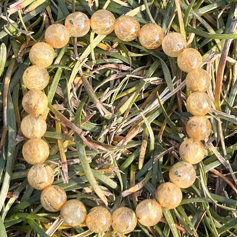 ルチル・イン・クォーツ（ルチルクオーツ）・ブレスレット(AA)8mm2