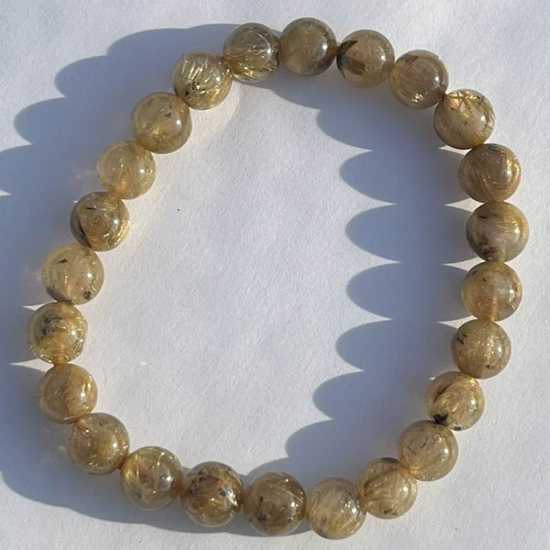 ルチル・イン・クォーツ（ルチルクオーツ）・ブレスレット(AA)8mm2