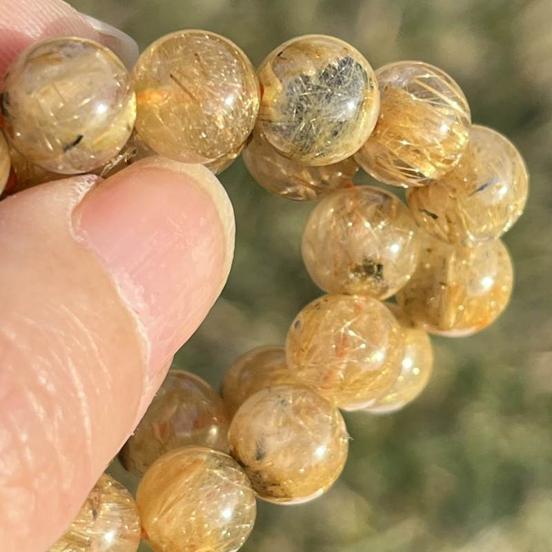 ルチル・イン・クォーツ（ルチルクオーツ）・ブレスレット(AA)8mm2