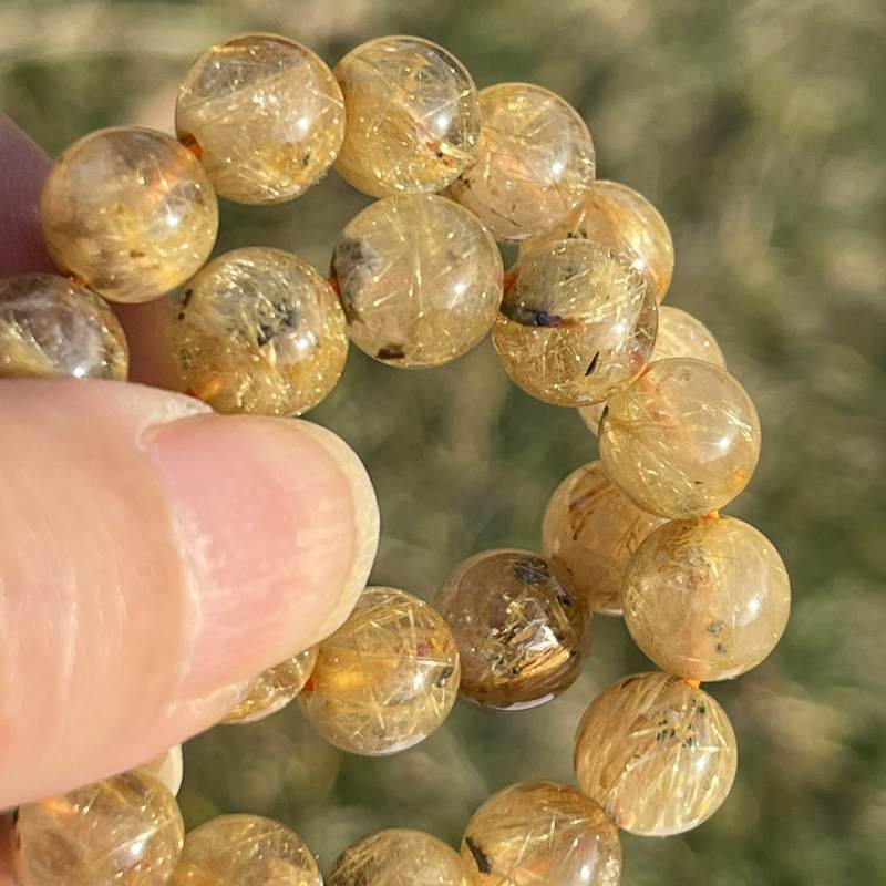 ルチル・イン・クォーツ（ルチルクオーツ）・ブレスレット(AA)8mm2