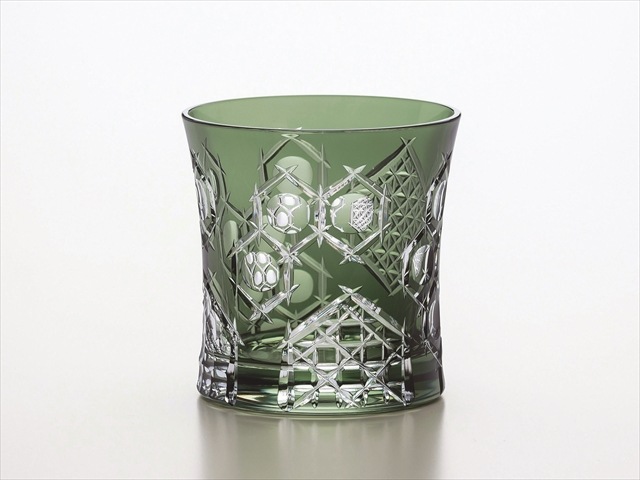 東洋佐々木ガラス 八千代切子 墨色 オンザロックグラス 田工の組 木箱