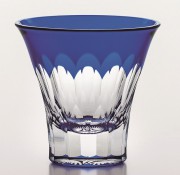 八千代切子・万華鏡　杯　（笹の葉柄）　LS19759SULM-C694-S2　小箱1個入|八千代切子|東洋佐々木ガラス