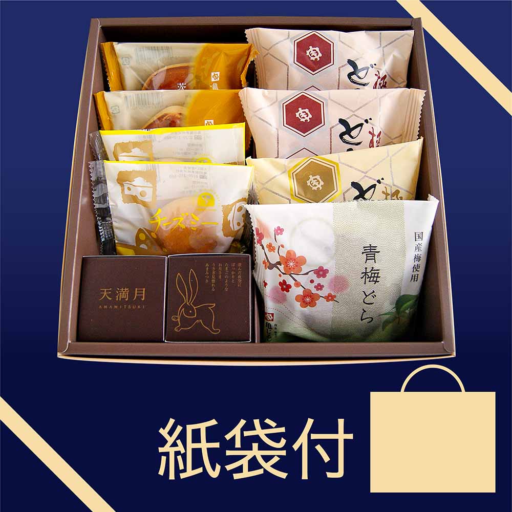 おすすめ商品詰合せ【亀菓撰②（10個入）紙袋付】