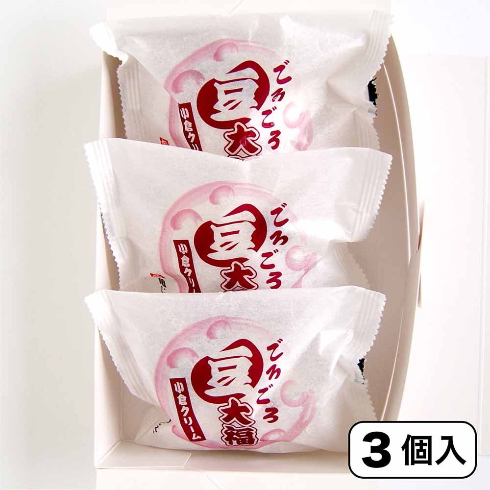 新規格【小倉クリーム】ごろごろ豆大福（3個入）