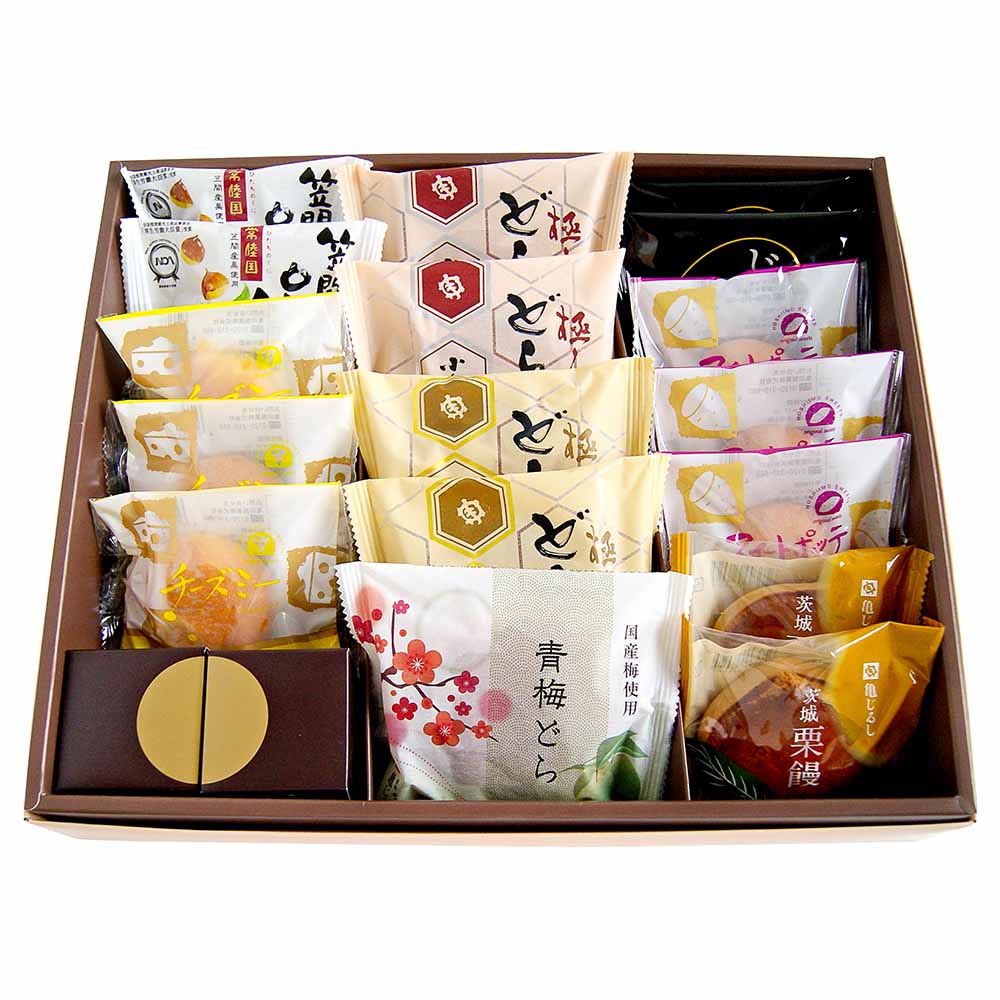 おすすめ商品詰合せ【亀菓撰⑤（19個入）紙袋付】　