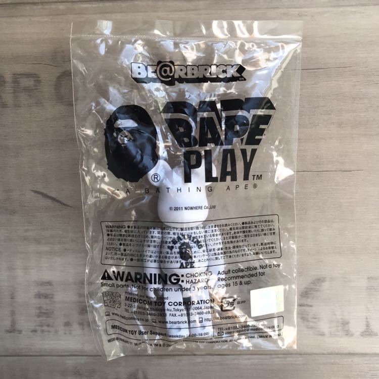 ☆非売品☆ BE@RBRICK BAPE PLAY 100% white ベアブリック エイプ レア