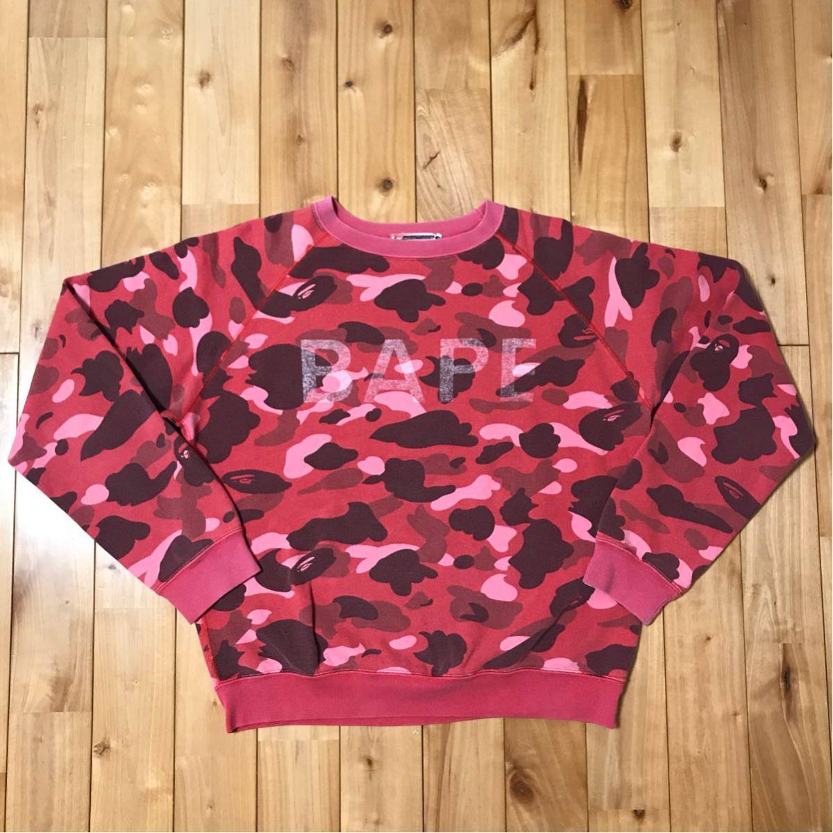 A Bathing Ape トレーナー Sサイズ ピンク迷彩 A Bathing Ape トレーナー Sサイズ ピンク迷彩