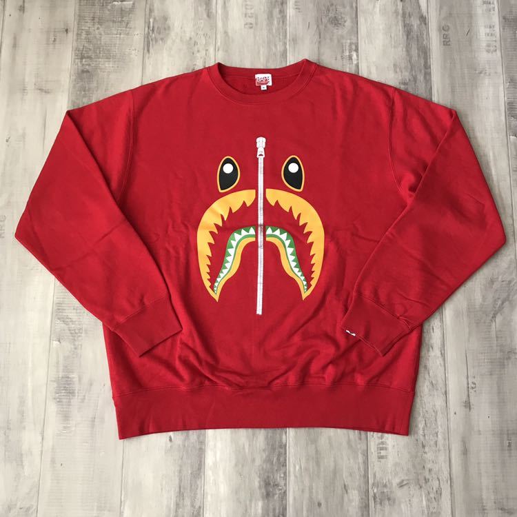 ☆XL☆ 初期 シャーク 長袖 スウェット a bathing ape BAPE