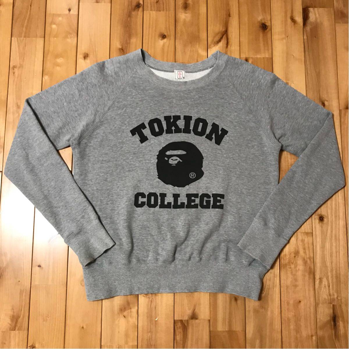 A BATHING APE ×TOKION COLLEGE スウェット S ☆激レア☆ tokion × BAPE カレッジロゴ 長袖スウェット L college