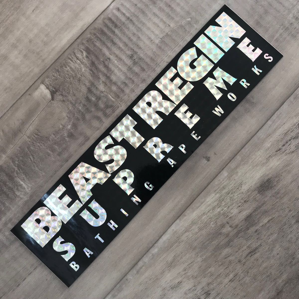 ☆激レア☆ 初期 ビッグ ステッカー ホログラム BEASTREGIN SUPREME a