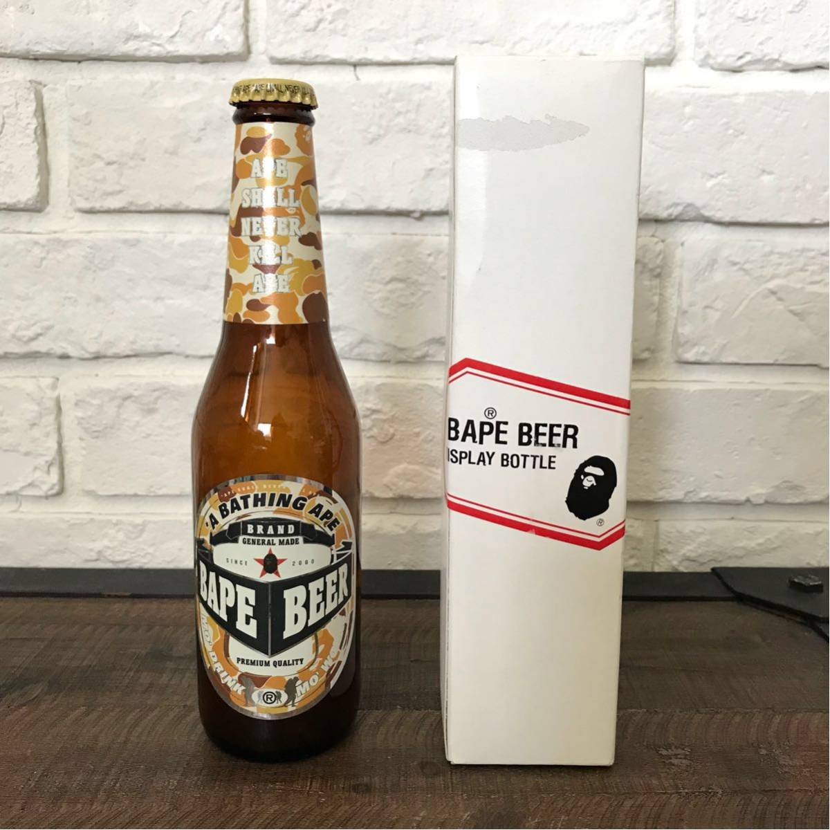 BAPE BEER ディスプレイ ボトル エイプ アベイシングエイプ BAPE BEER ディスプレイ ボトル エイプ アベイシングエイプ