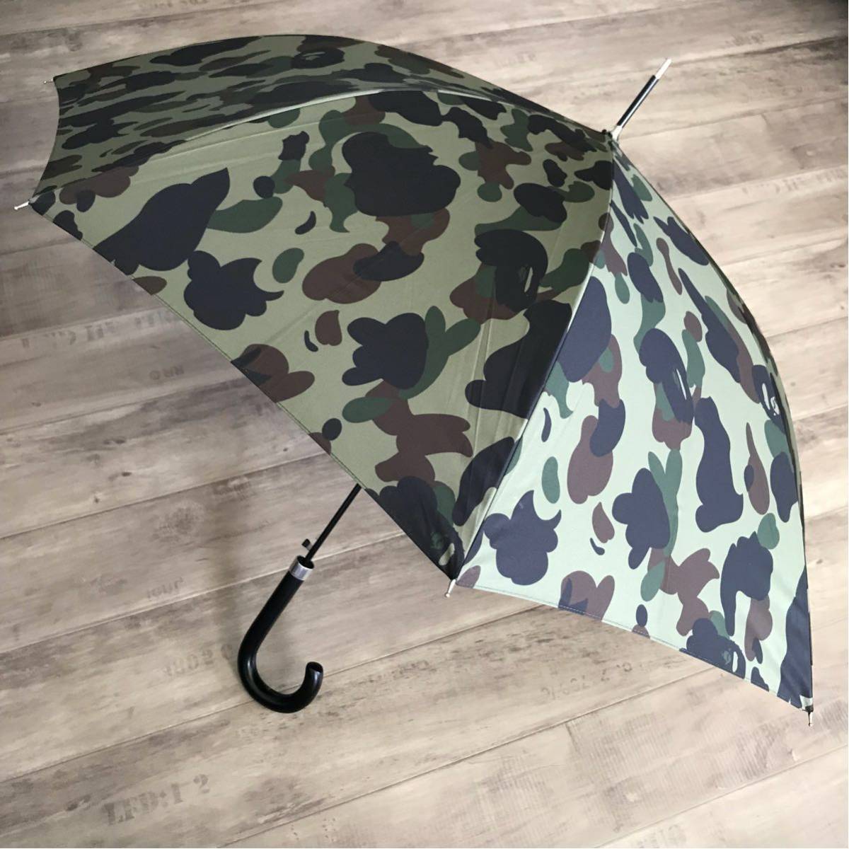 美品 アベイシングエイプ カモフラ ハイビスカス 長傘 BAPE APE 美品 アベイシングエイプ カモフラ ハイビスカス 長傘 BAPE APE