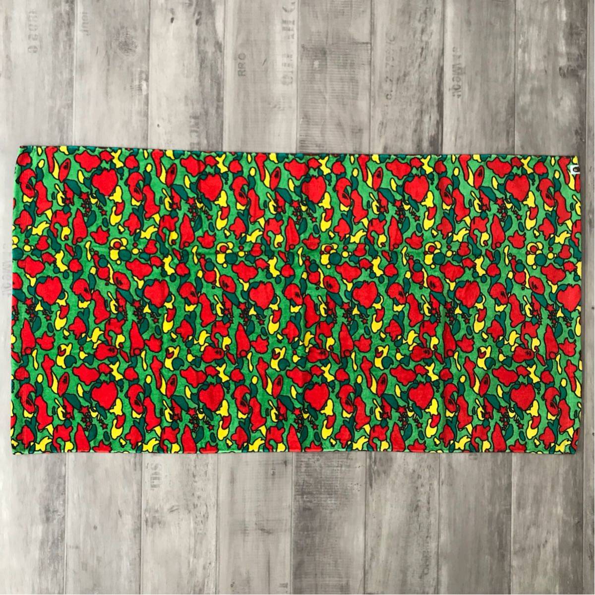 希少 アベイシシングエイプ カモ 迷彩 バスタオル A BATHING APE タオル ABC CAMO BEACH TOWEL : ZOZOTOWN Yahoo