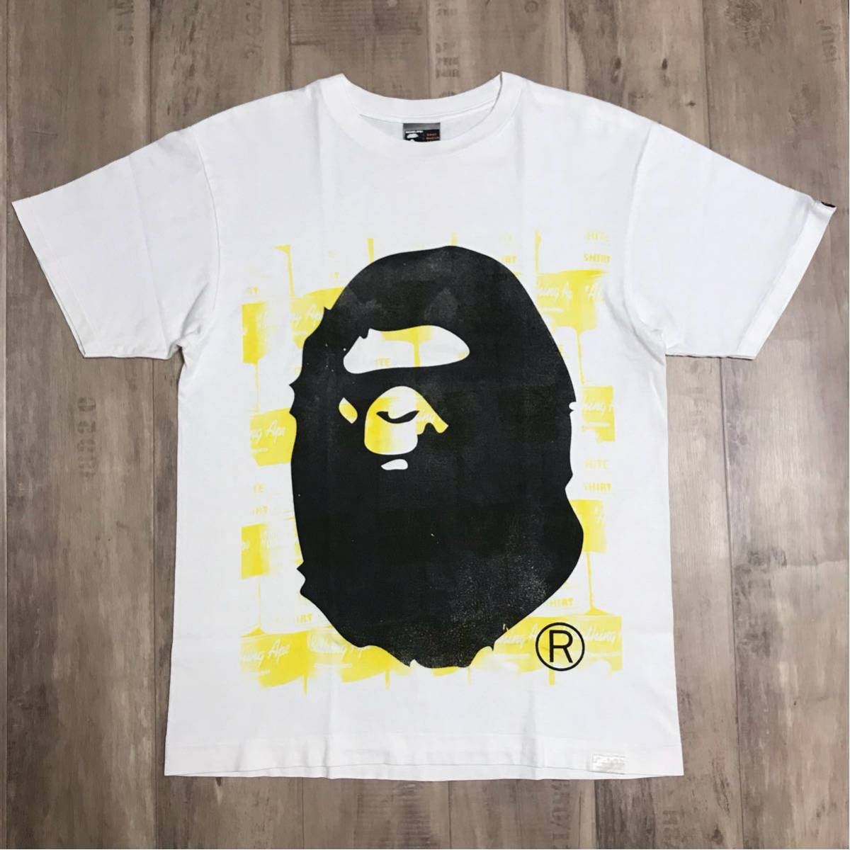 BATHING 青山限定 APE A 手刷り ベイシング 半袖Tシャツ -「青山限定 