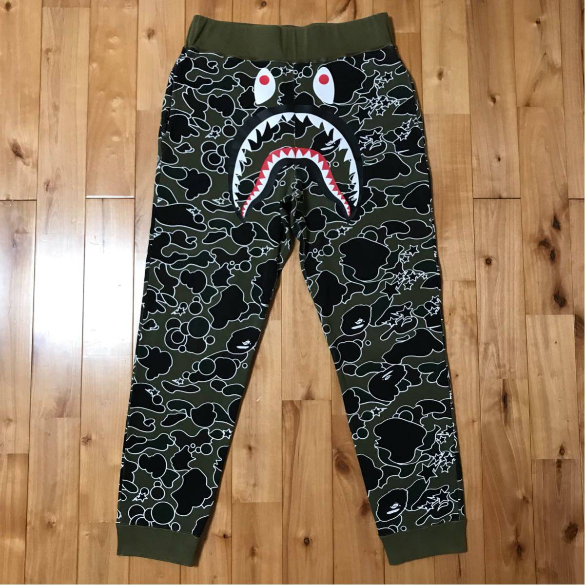 sta camo shark pants Mサイズ a bathing ape BAPE シャーク パンツ 