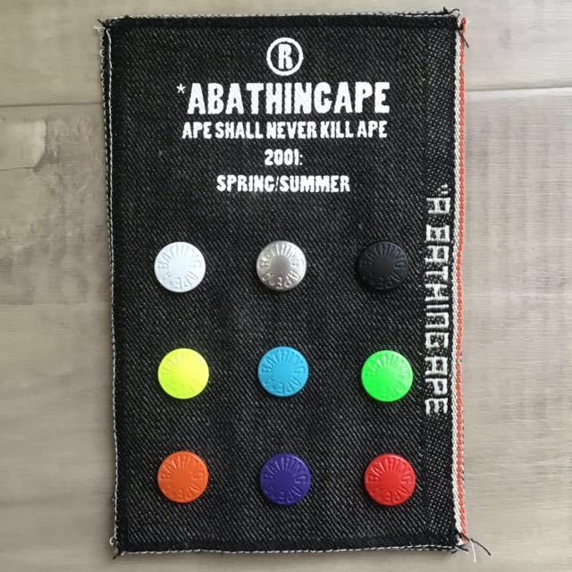 ☆非売品☆ 2001年 ボタンサンプル a bathing ape BAPE ノベルティ