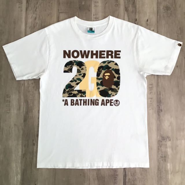 アベイシングエイプ NOWHERE 20周年 mastermind Tシャツ A BATHING APE (ア ベイシング エイプ) NOWHERE 20周年記念
