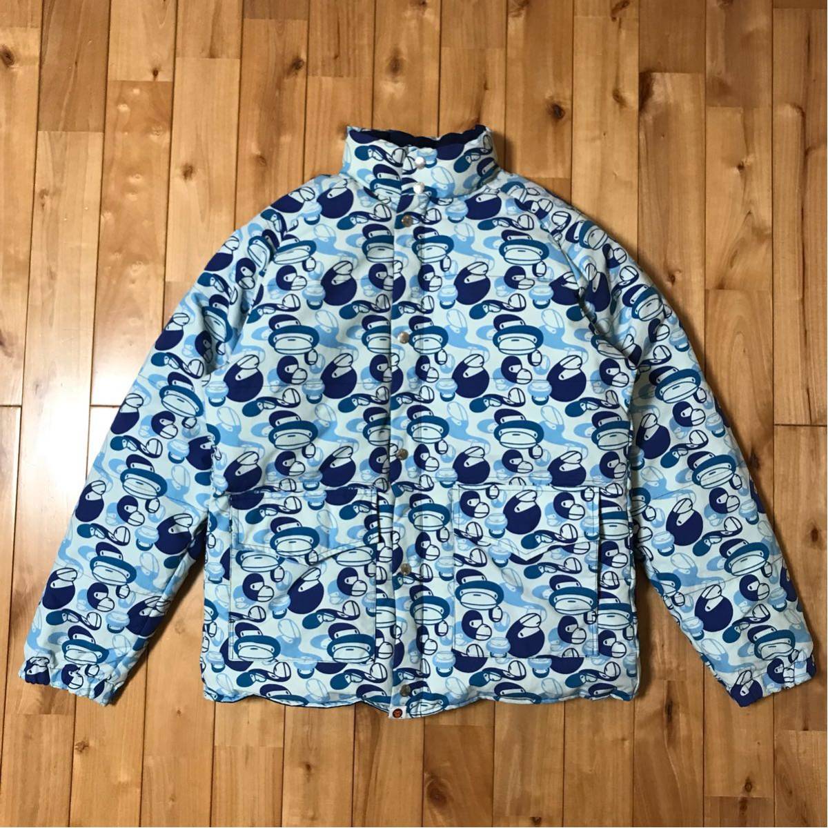 ☆リバーシブル☆ milo camo ダウンジャケット Mサイズ a bathing ape