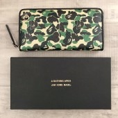 ★新品★ JAM HOME MADE × BAPE 長財布 a bathing ape 財布 wallet ジャムホームメイド エイプ ベイプ bape camo ABC camo ABCカモ 迷彩|