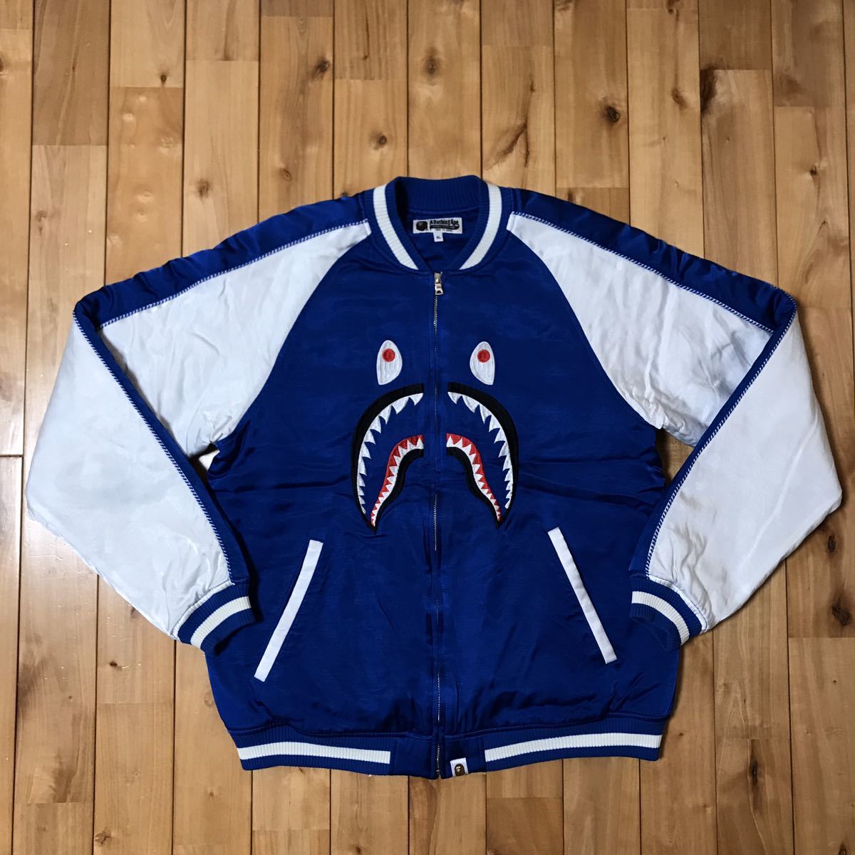 ☆XL☆ SHARK スカジャン bomber jacket a bathing ape BAPE エイプ  