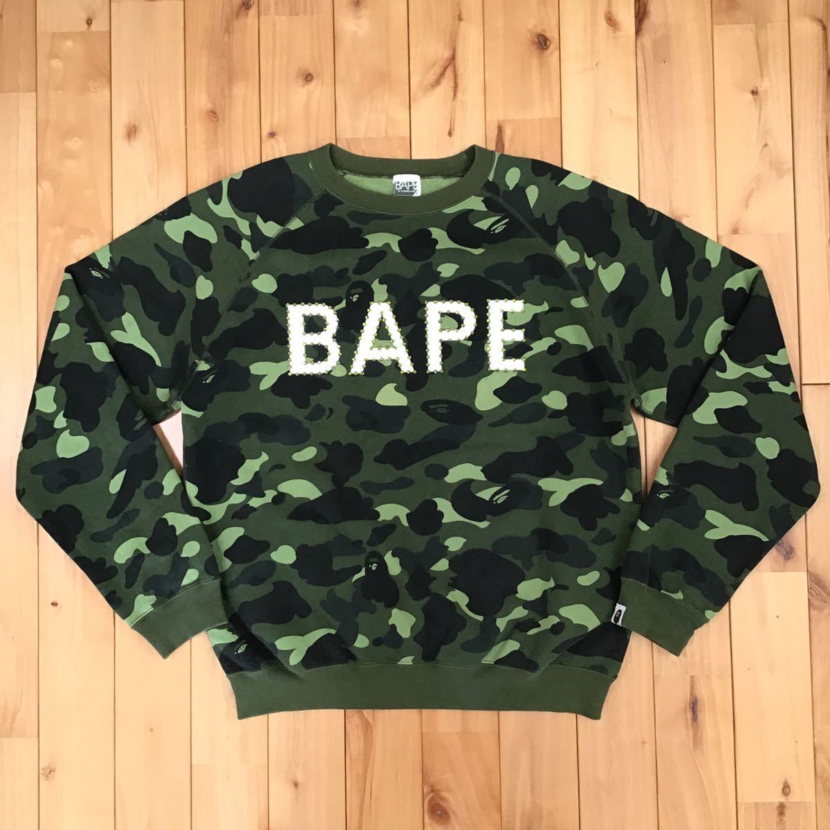 APE BAPE スワロフスキーラインストーンパーカーcamo 迷彩L