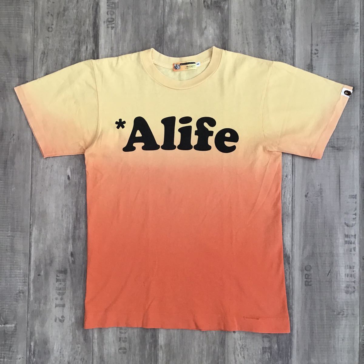 初期 Alife グラデーション Tシャツ Sサイズ a bathing ape bape エイプ ベイプ アベイシングエイプ nigo 90s  裏原宿 5614-Kametuku shop