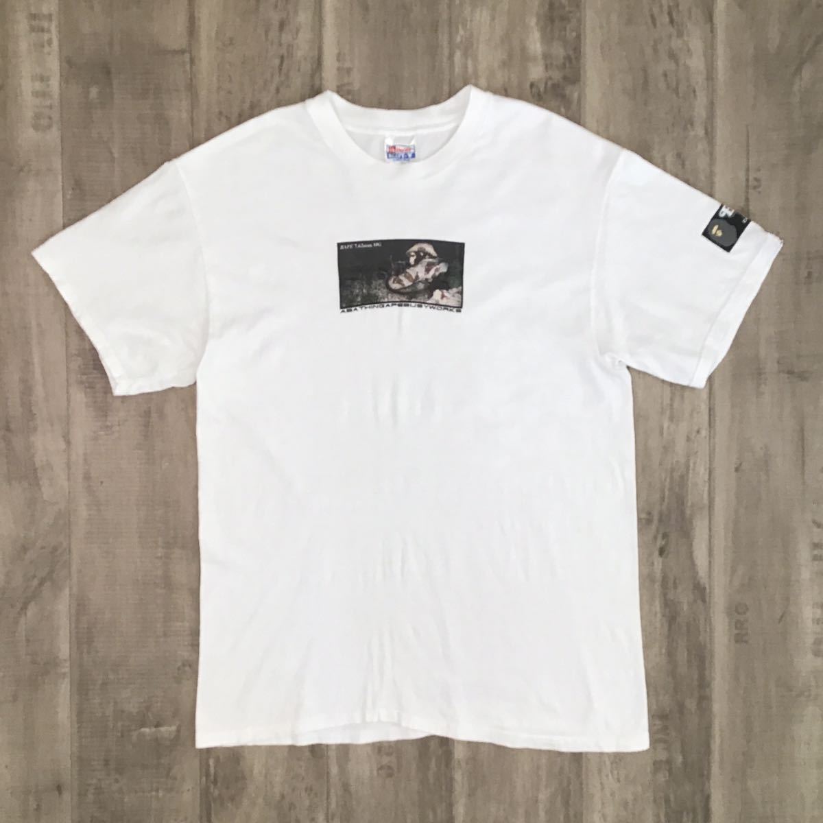 90’s APE BAPE STASH Tシャツ NIGO 裏原 初期 ☆激レア☆ 初期 stash × BAPE 圧縮 Tシャツ Sサイズ a bathing