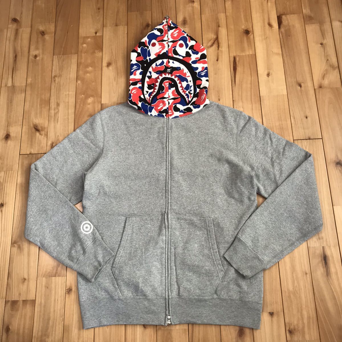 APEロンドン9周年シャーク パーカー WGM カモフラージュ柄