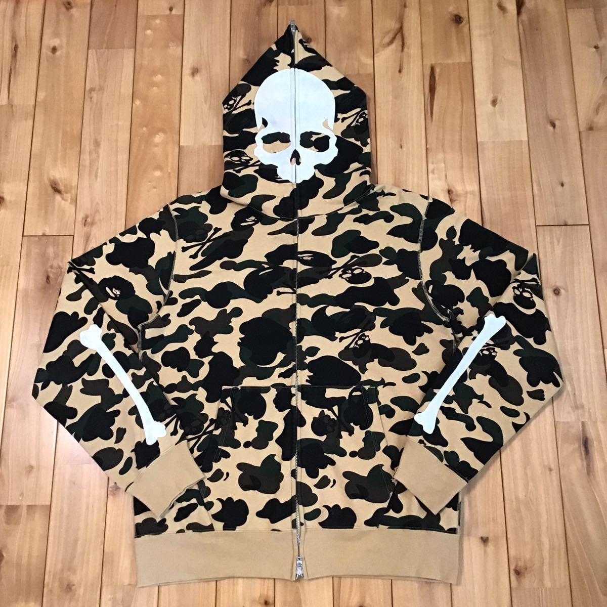 ☆青山限定☆ mastermind × BAPE パーカー Lサイズ skull full zip 