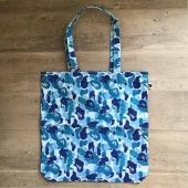 ʡ kaws  BAPE bendy ABC camo blue ȡ Хå a bathing ape   ٥ ٥󥰥 tote bag º nigo