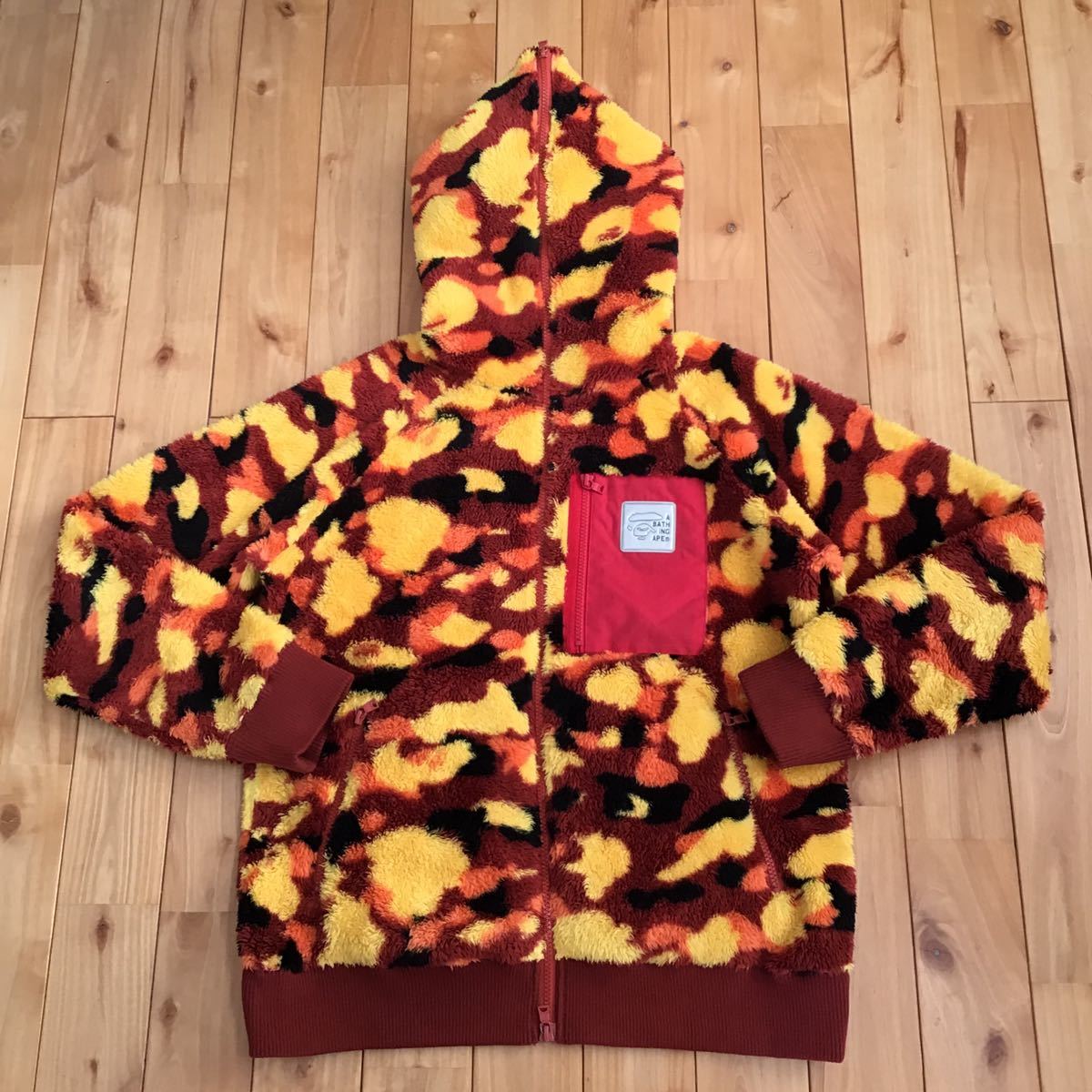 A Bathing Ape オレンジカモ柄　パーカー A Bathing Ape オレンジカモ柄パーカー