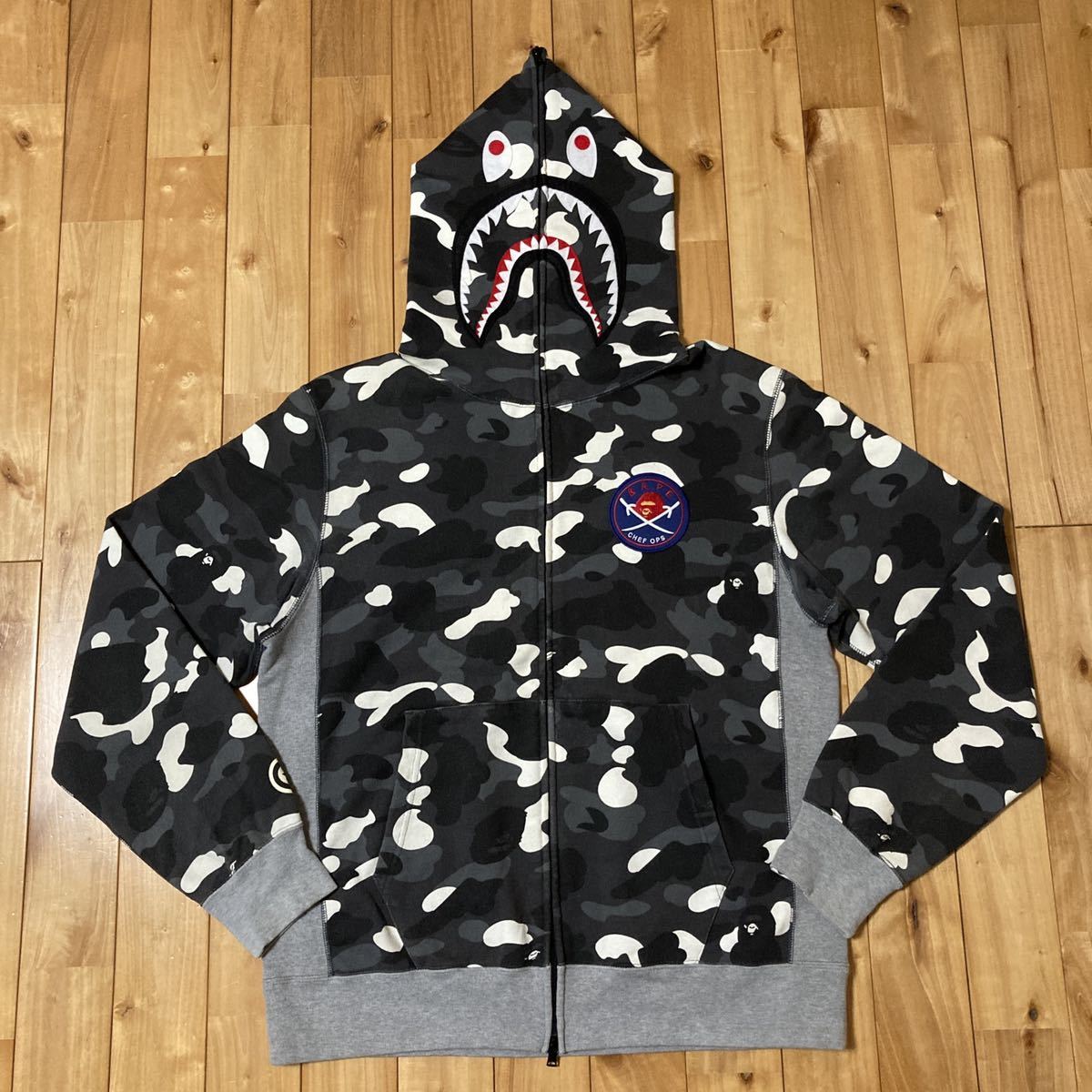 ☆蓄光☆ XXL city camo シャーク パーカー shark full zip hoodie a  