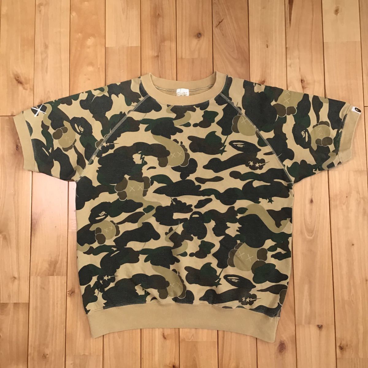 APE BAPE KAWS 1st Camo 迷彩 スウェット パーカー L ファッション