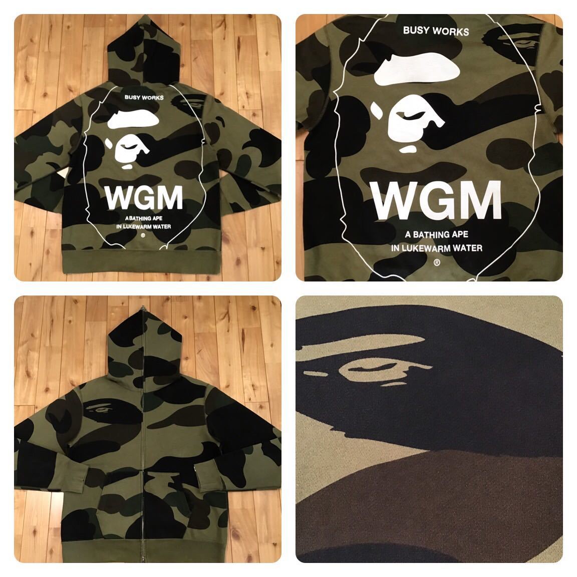 A・BATHING APE WGM カモフラージュ フルジップパーカー