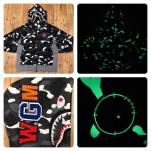 ★蓄光★ city camo シャーク パーカー Lサイズ shark full zip hoodie a bathing ape bape エイプ ベイプ アベイシングエイプ 迷彩 zy21|All
