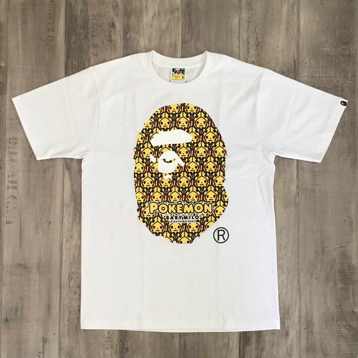 ☆新品☆ ポケモン × BAPE Big HEAD Tシャツ Mサイズ a bathing