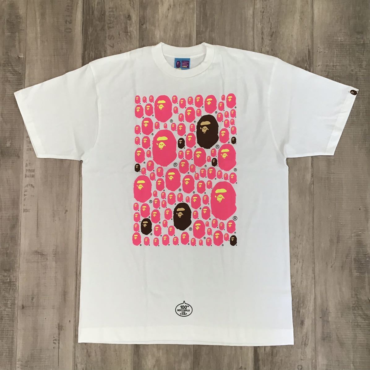 お値下げ⭕️ BAPE Tシャツ 3点セット　130cm ☆108枚限定☆ おちまさと × BAPE 煩悩ガールズコラボ Tシャツ L